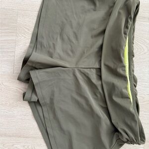 Athleta Olive and Lime Active Shorts